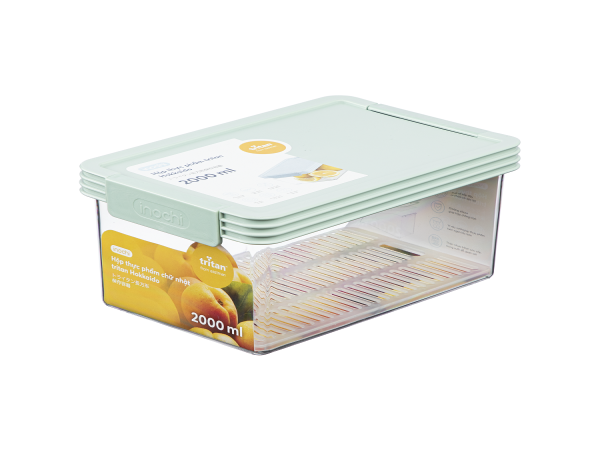 Hộp thực phẩm Tritan chữ nhật Hokkaido 2000ml